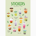 Bubble Tea Sticker Sheet