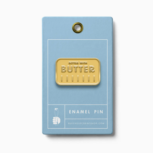 Butter Enamel Pin