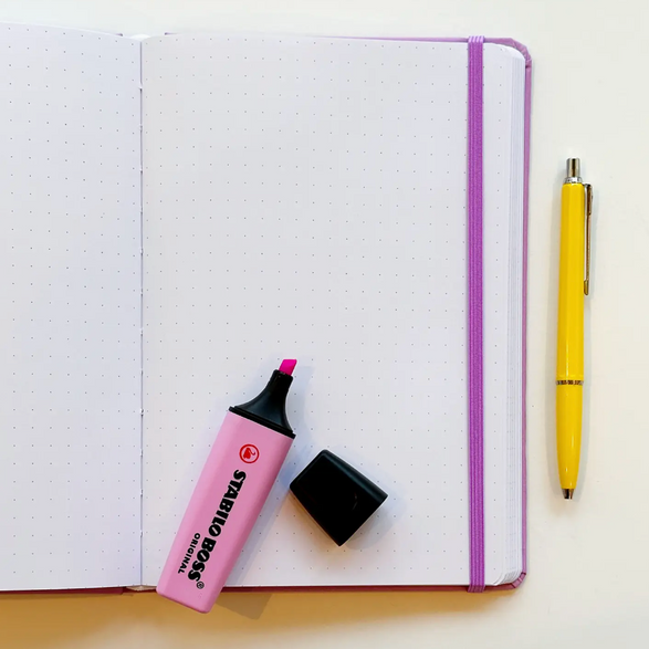 Dot Grid Notebook: Snail Mail