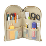 Large Yellow Canvas Standing Pencil Case