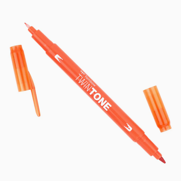 Twin Tone Dual Tip Marker Pen - 28 color options