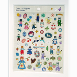 Cats and Buttons Sticker Sheet