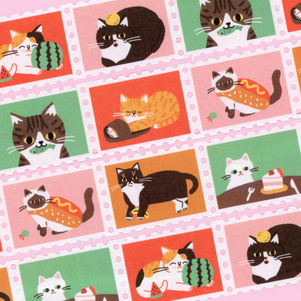 Cat Stamps Washi Tape (25mm)