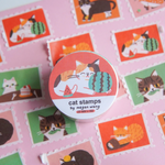 Cat Stamps Washi Tape (25mm)