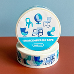 Blue Chairs Washi Tape (15mm)