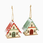 Chalet Ski House Ornament - 2 color options