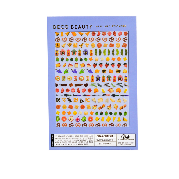 Charcuterie Nail Art Sheet