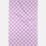 Lilac Checker Tea Towel