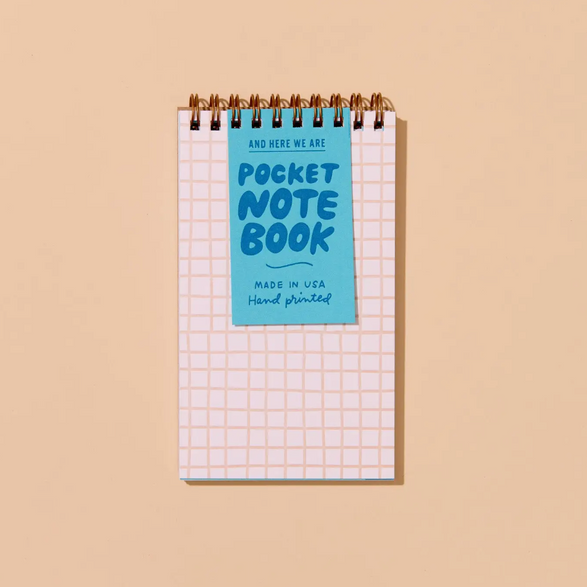 Lined Pocket Notebook: Checkered