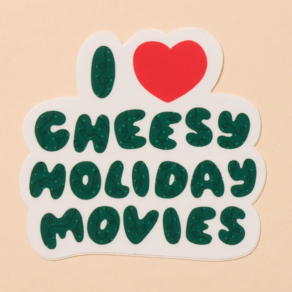 Cheesy Holiday Movies Sticker