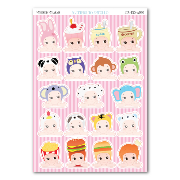 Cherub Charms Sticker Sheet