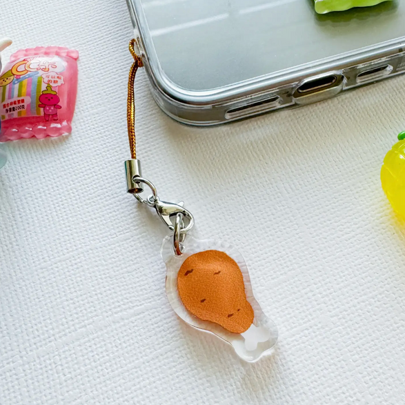 Fried Chicken Drumstick Charm