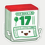 Chinese Traditional Calendar Sticker