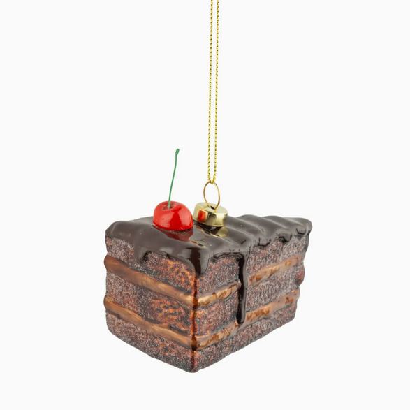 Chocolate Cherry Cake Ornament