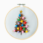 Cross Stitch Kit: Christmas Tree (Light Blue)