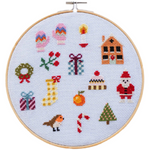 Cross Stitch Kit: Christmas Icons