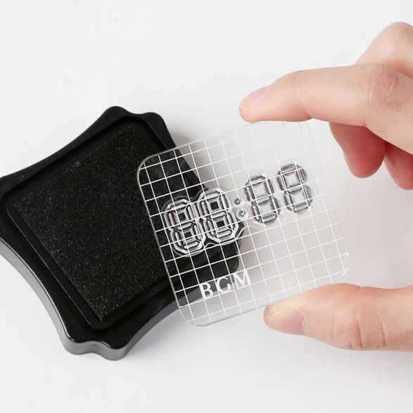 Clear Acrylic Stamp Block (50 x 50mm)