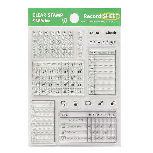 Clear Stamp Set - Calendar