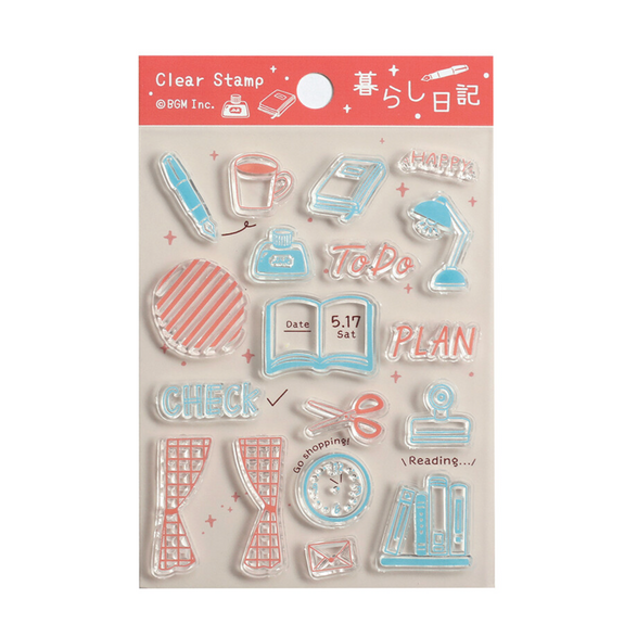 Clear Stamp Set - Desk