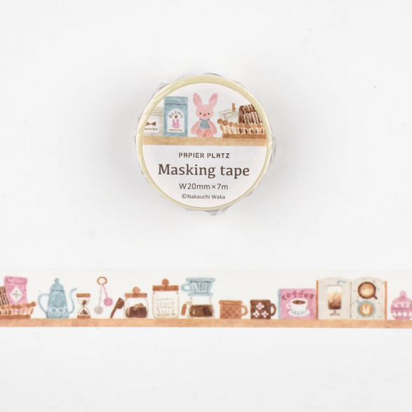 Coffee Bunny Washi Tape (20mm)