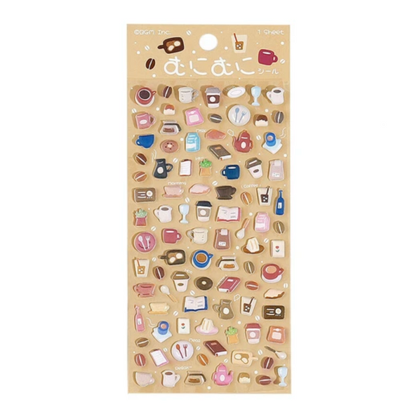 Coffee Puffy Sticker Sheet