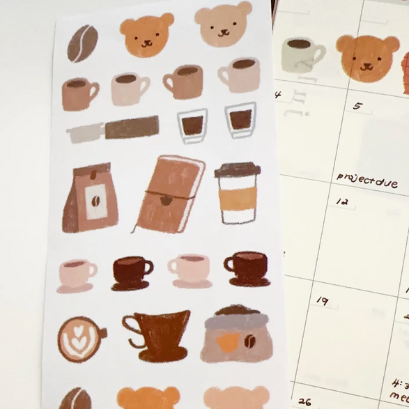 Coffee Time Sticker Sheet