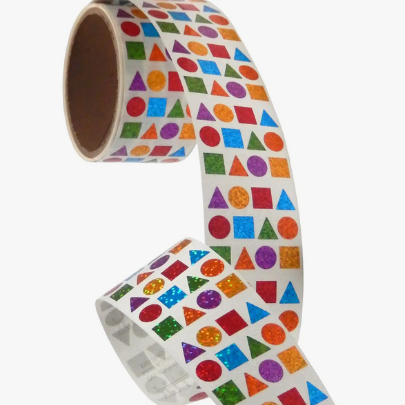 Mini Colorful Shapes: Sticker Tear Off Sheet (1) – The Paper + Craft Pantry