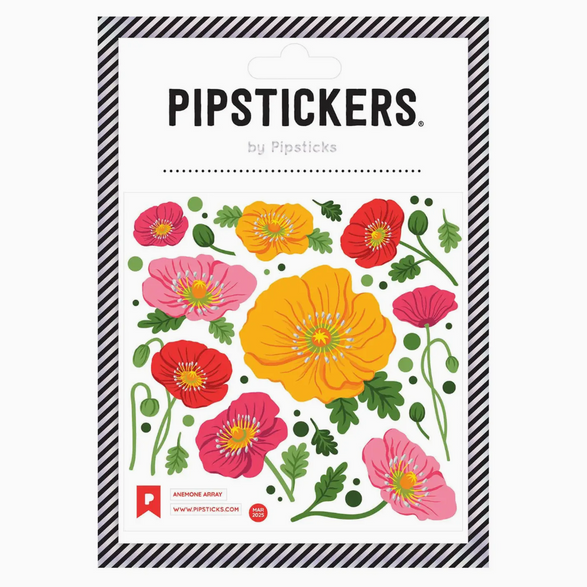 Colorful Poppies Sticker Sheet