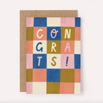 Congrats Checkered Pattern