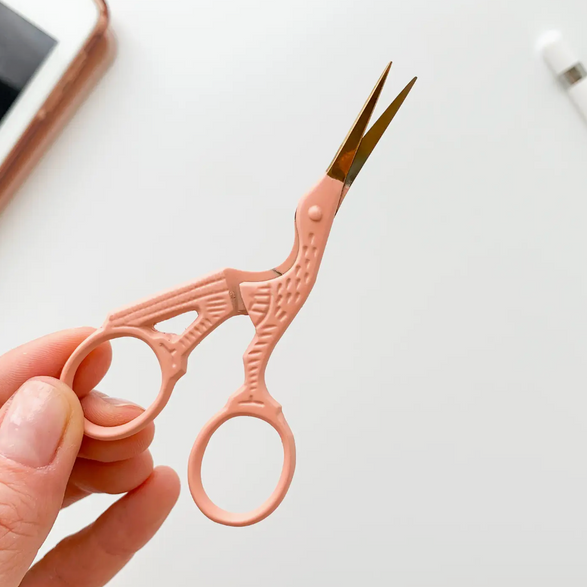 Coral Pink Stork Scissors