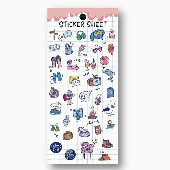 Travel 02 Planner Sticker Sheet