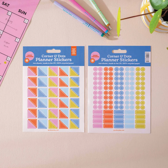 Corner and Dot Planner Sticker Sheets (2)