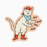 Cowboy Kitty Sticker