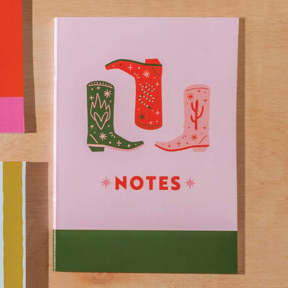 Lined Notebook: Cowboy Boots