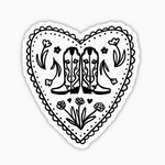 Cowgirl Heart Sticker