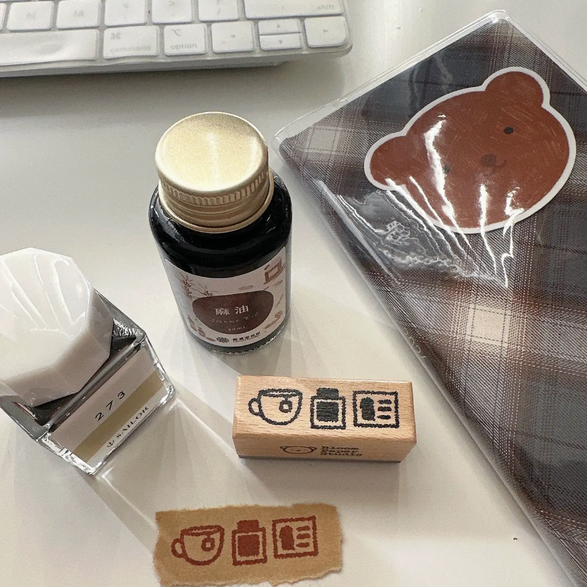 Cozy Ink Sesh Wooden Stamp