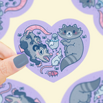 Critter Heart Sticker