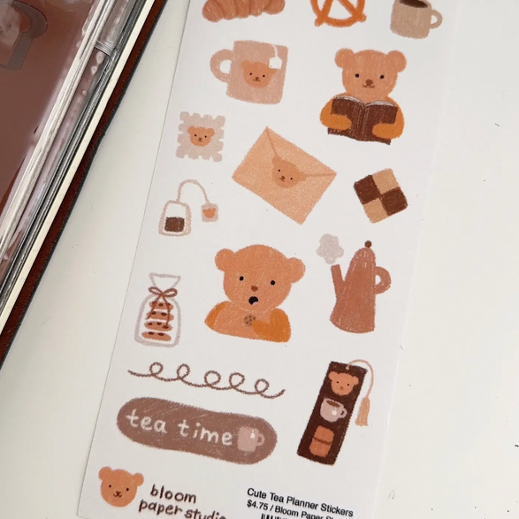 Cute Tea Sticker Sheet