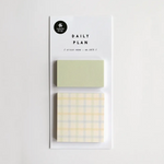 Mint + Grid Sticky Notes - Set of 2