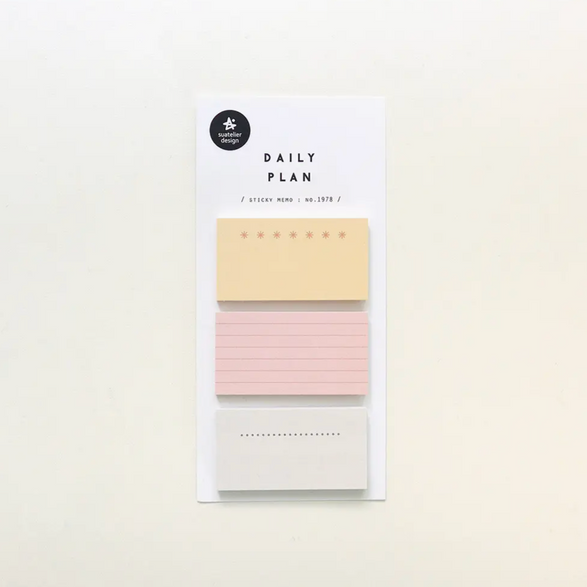 Cute Icons Sticky Notes - Set of 3