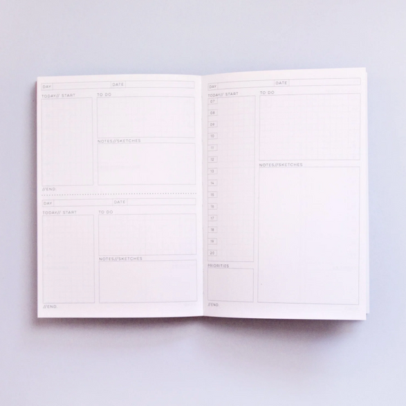 Undated Daily Planner: Beams
