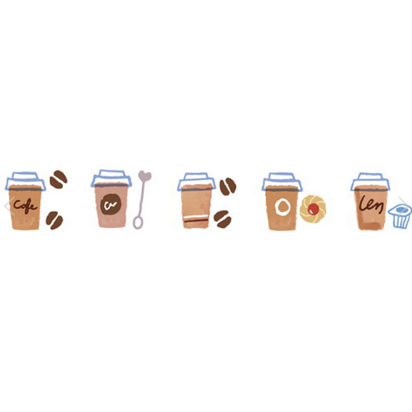 Plus Deco Rush Tape - Cafe