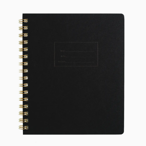 Dot Grid Shorthand Notebook: Black