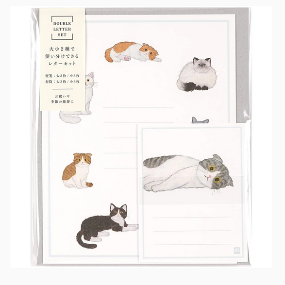 Dual Cat Japanese Letterset