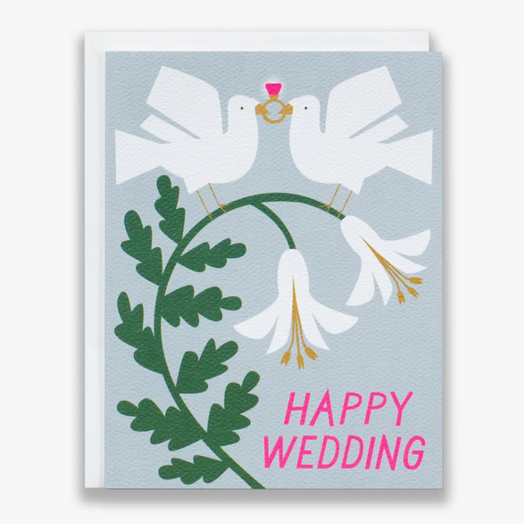 Doves Happy Wedding