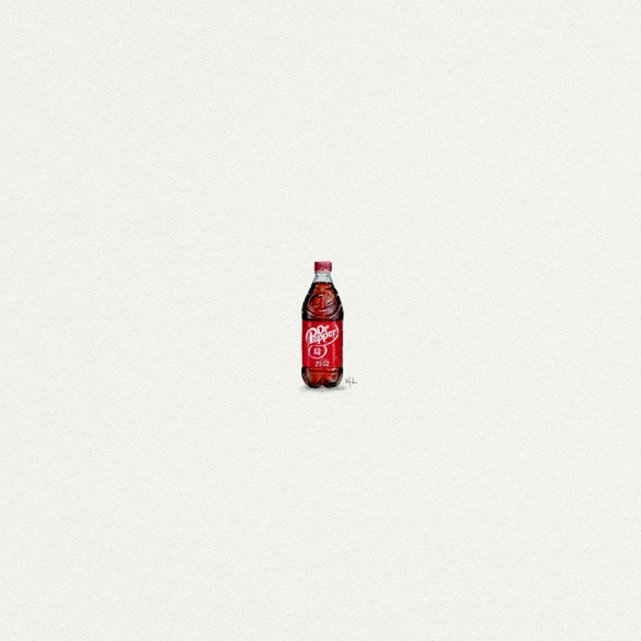 5x5 Art Print: Mini Dr. Pepper