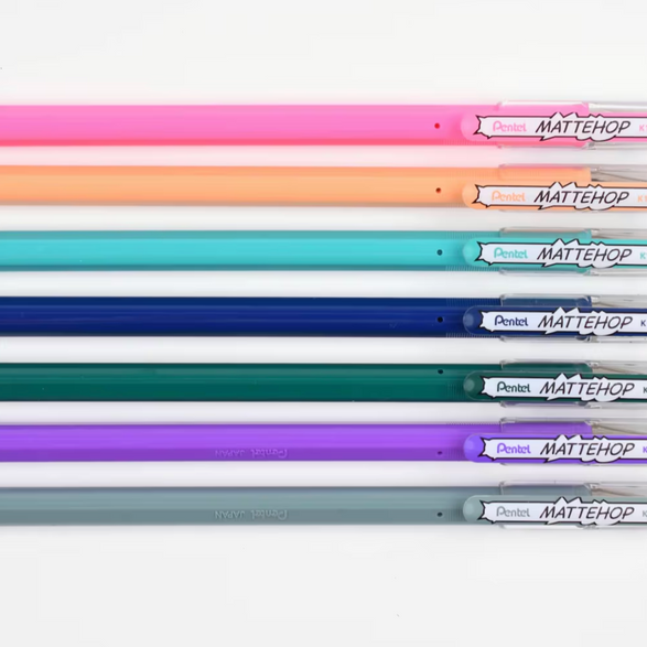 Pentel Mattehop Pen - Set of 7 (3 options)