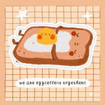 Eggcellent Together Sticker