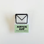 Envelope Acrylic Clip