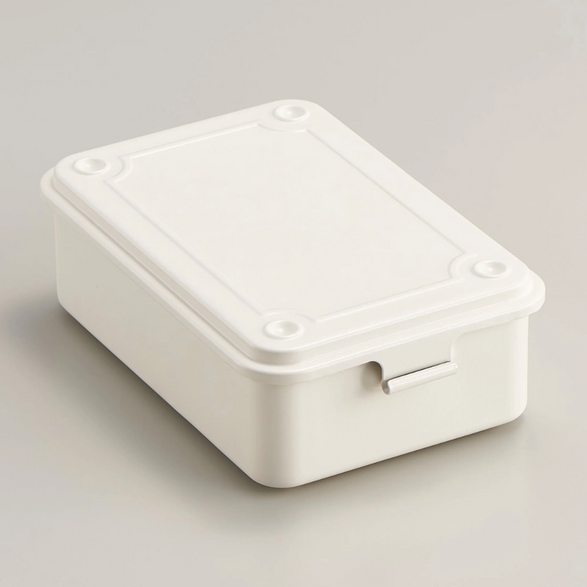 White Toyo Steel Toolbox - Extra Small